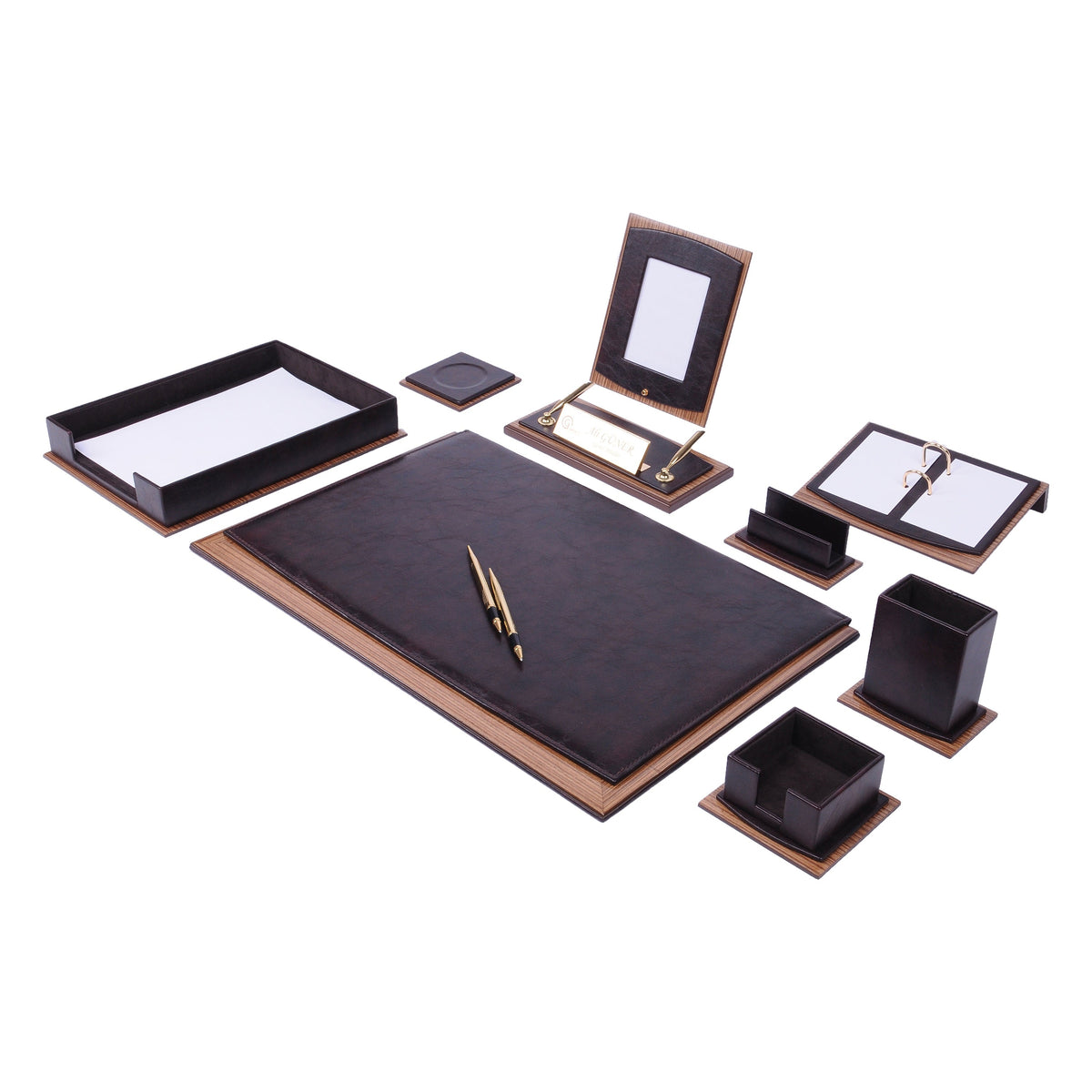 MOOG Star Leather Desk Set