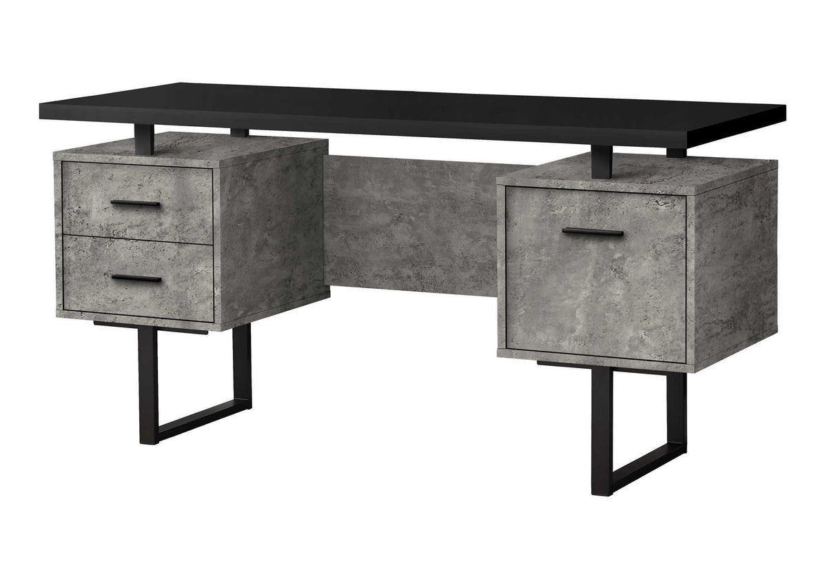 60" Computer Desk with Storage Drawers – Home Office Writing Desk