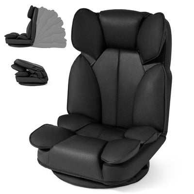 360° Swivel Gaming Floor Chair with 6-Position Backrest