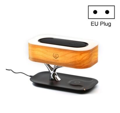 Tree-Style Dimmable Desk Lamp with Bluetooth Speaker & Wireless Charging