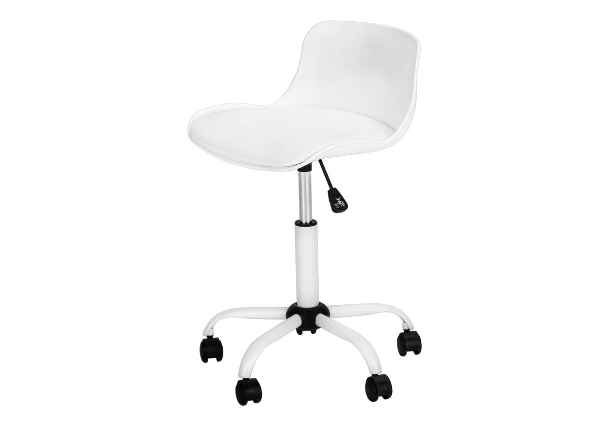 Ergonomic Faux Leather Office Chair with Adjustable Height & Swivel Base