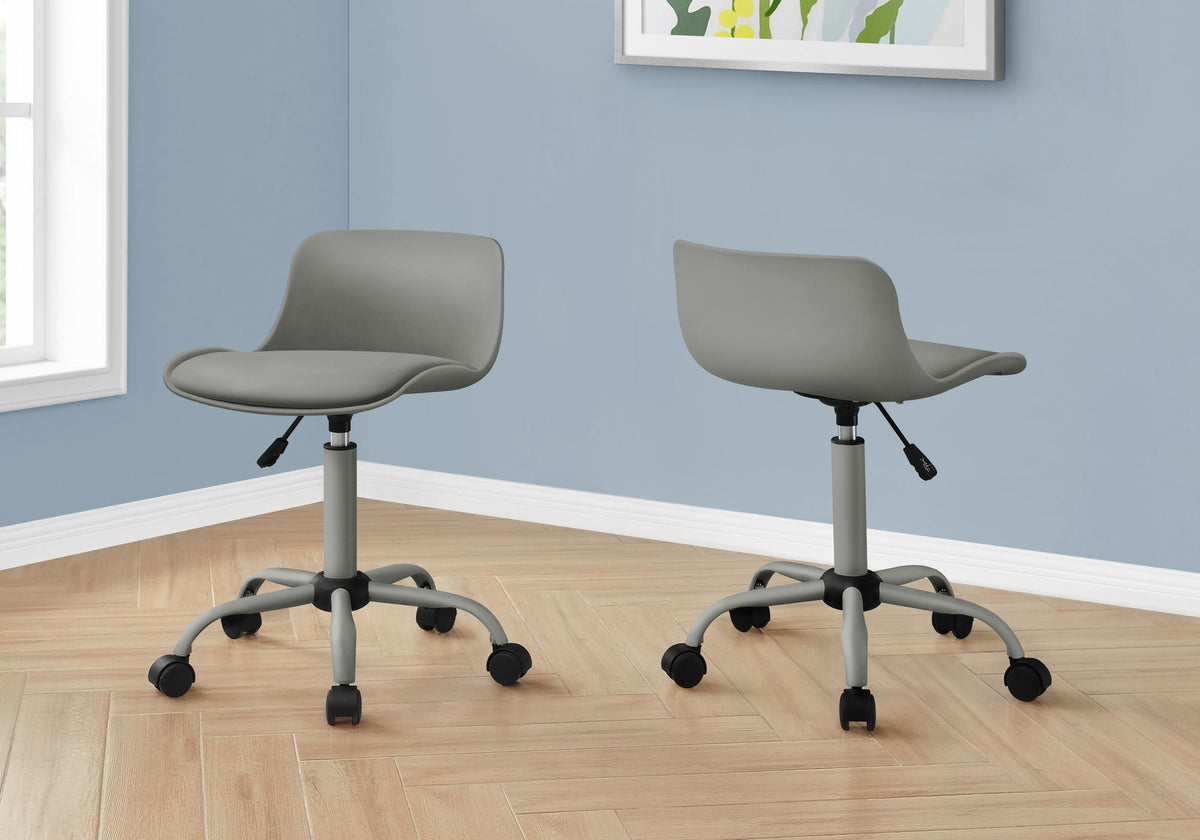 Ergonomic Faux Leather Office Chair with Adjustable Height & Swivel Base