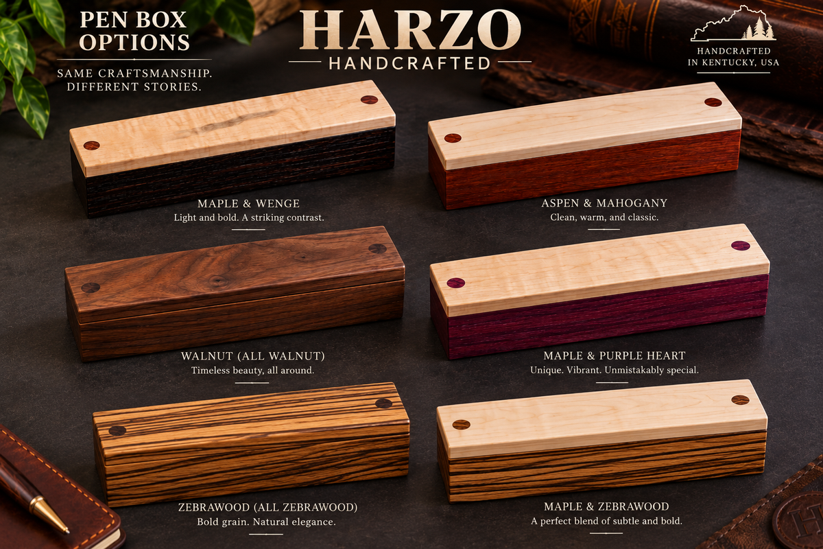 HARZO Handcrafted Bethlehem Olivewood Ballpoint Pen