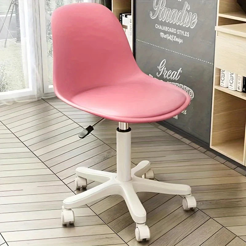 Adjustable Rolling Stool with Backrest – 360° Swivel, 300 lb Capacity