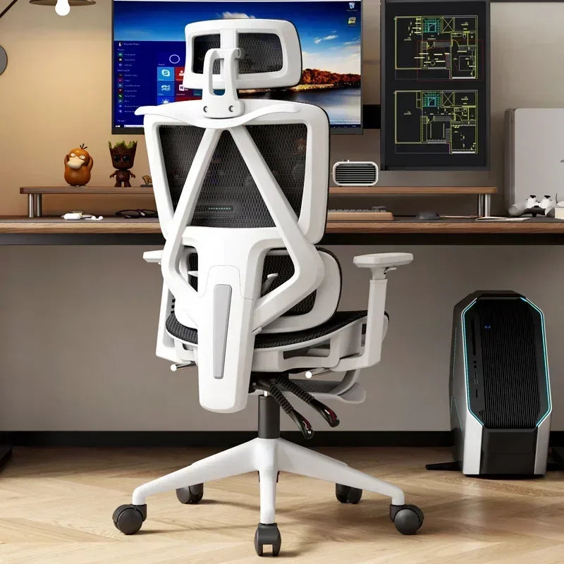 Ergonomic Office Chair with Adaptive Lumbar Support & Adjustable Headrest
