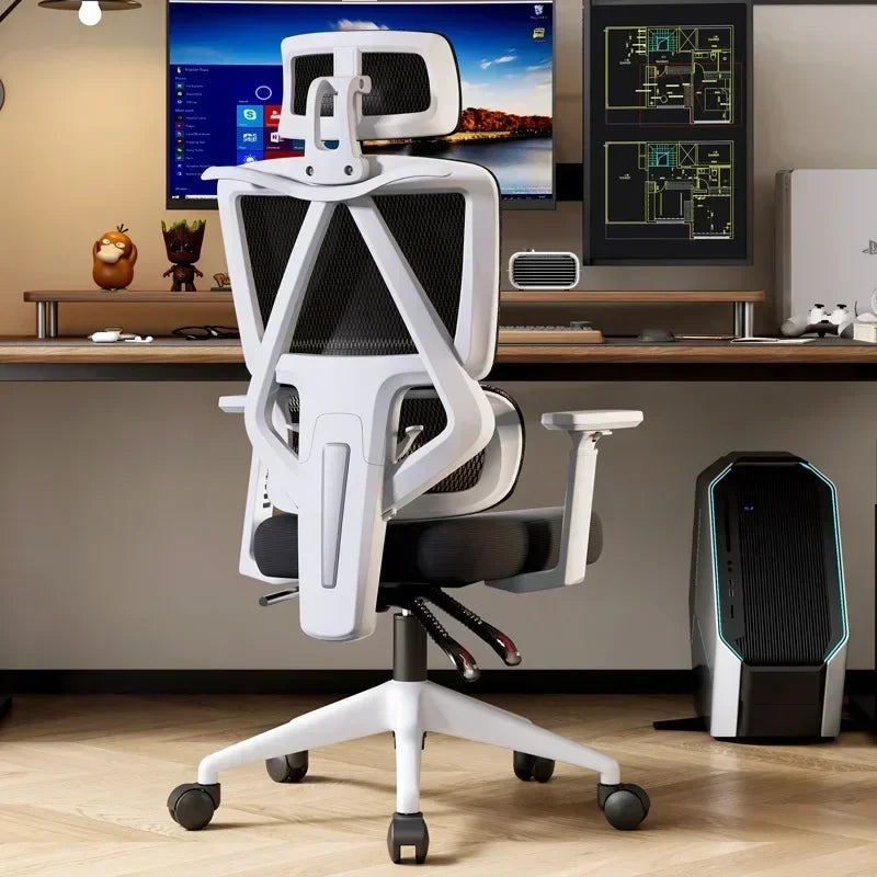 Ergonomic Office Chair with Adaptive Lumbar Support & Adjustable Headrest