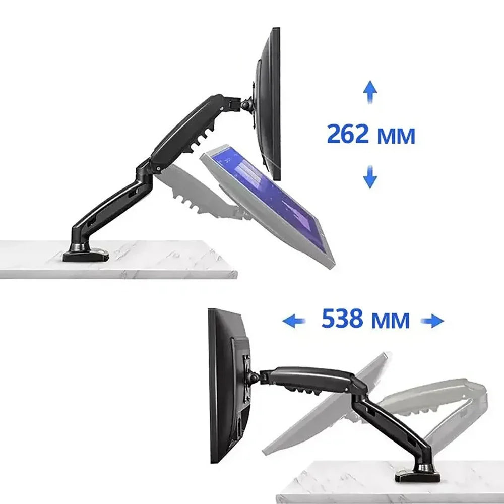 NB F80 Gas Spring Monitor Arm