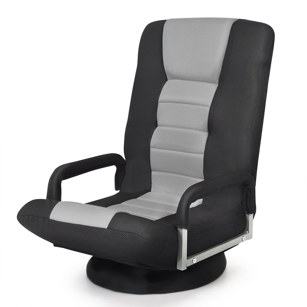 360° Swivel Gaming Floor Chair with Adjustable, Foldable Backrest