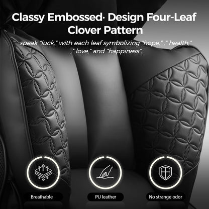 Big and Tall Office Chair Heavy Duty Wide Ergonomic Gaming Chair with Deluxe Embossing Designed Leather with Foot Rest, 145°Reclining Adjustable Armrests Pocket Spring Back Support and Pillow