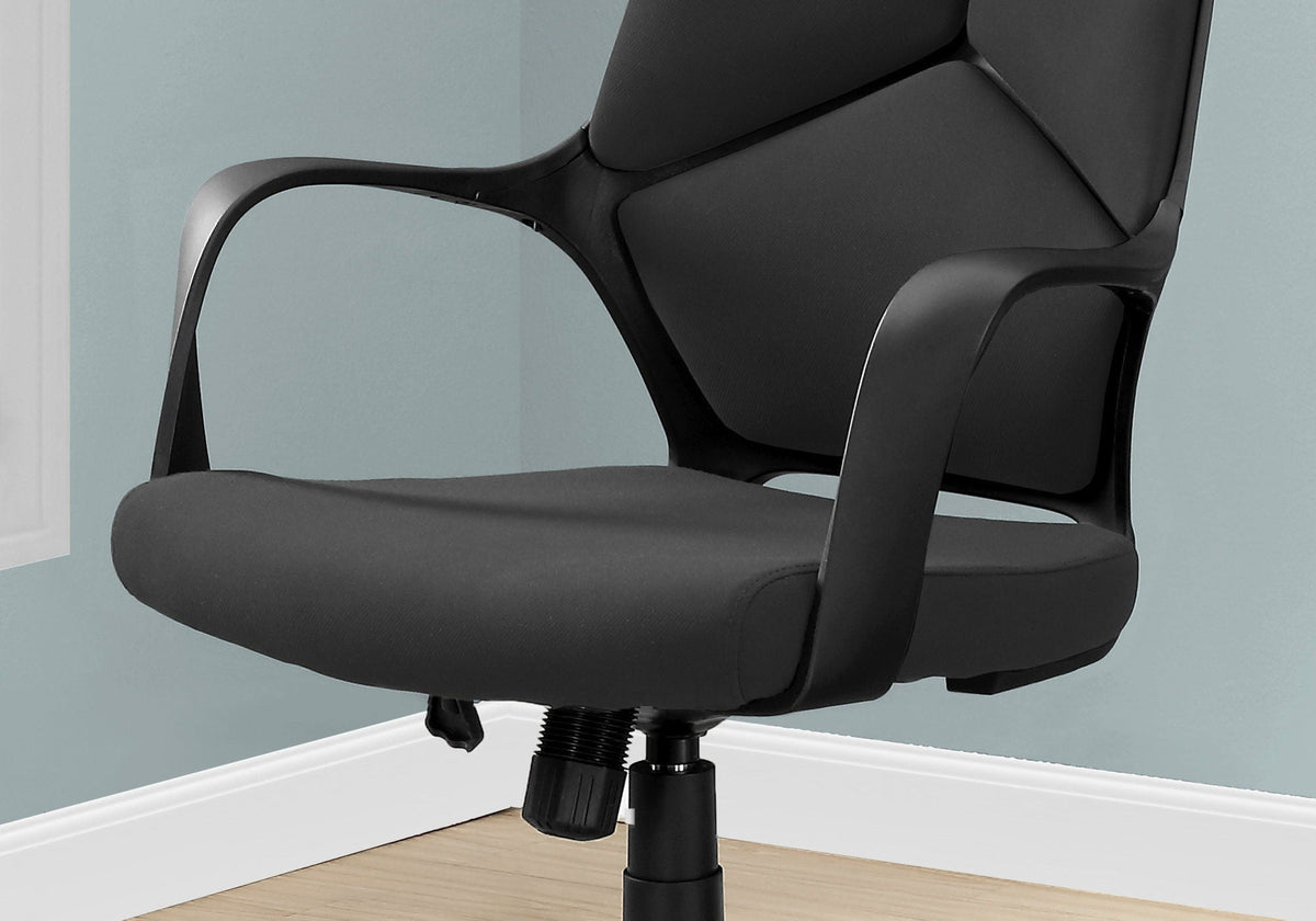 Ergonomic Swivel Office Chair with Adjustable Height & Armrests – Black or Gray