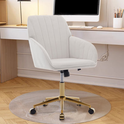 Ergonomic Swivel Office Chair with Memory Foam Seat - Multiple Colors