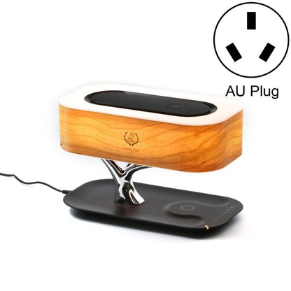Tree-Style Dimmable Desk Lamp with Bluetooth Speaker & Wireless Charging