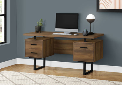 60" Computer Desk with Storage Drawers – Home Office Writing Desk