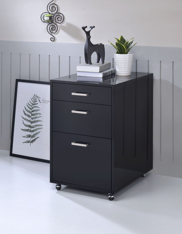 High-Gloss Filing Cabinet