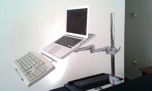Rolling Laptop Pole Cart