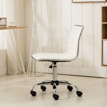 Adjustable Faux Leather Office Chair  – Chromel