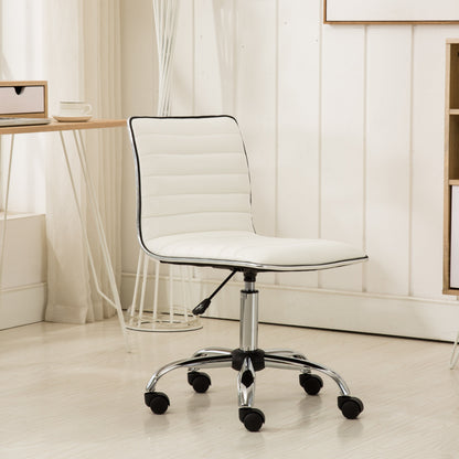 Adjustable Faux Leather Office Chair  – Chromel