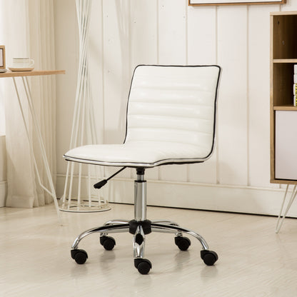 Adjustable Faux Leather Office Chair  – Chromel
