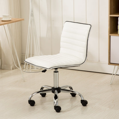 Adjustable Faux Leather Office Chair  – Chromel