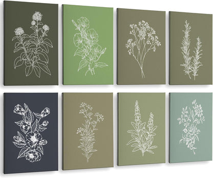 Acoustic Art Wall Panels, Sage Green, 48X32In