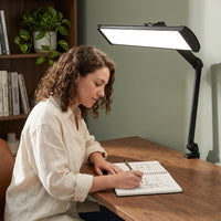 2300 Lumens Ultra Bright LED Desk Lamp – Professional Eye Care Task Light 5 Level Adjustable Brightness & Color Temperature, for Home Office, Architecture, Beauty (CCT, Dimming, Black) — Lifestyle