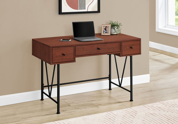 Transitional Office Desk with Storage Drawers – Multiple Colors