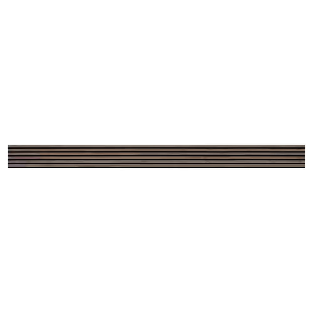 Harmony Sable Wood Slat 0.83 In. T X 9.5 In. X 94.5 In. Brown Sound Absorbing Panel 2 Pack (24.8 SQ FT)