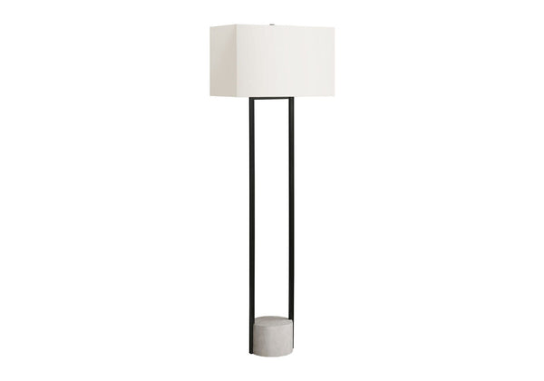 Contemporary Floor Lamp - Black / Beige