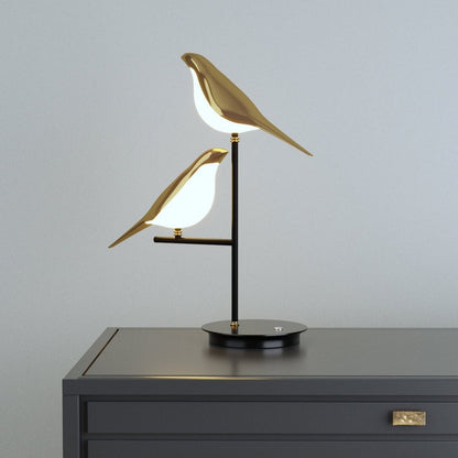 Modern Gold Bird LED Table Lamp