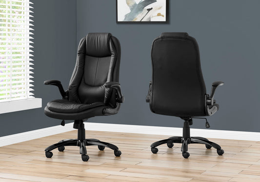 Ergonomic Black Office Chair with Adjustable Height & Swivel