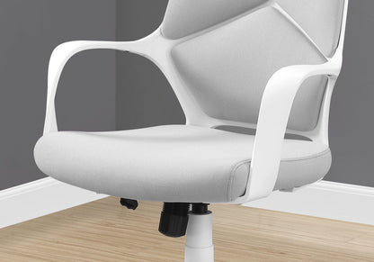 Ergonomic Swivel Office Chair with Adjustable Height & Armrests – Black or Gray