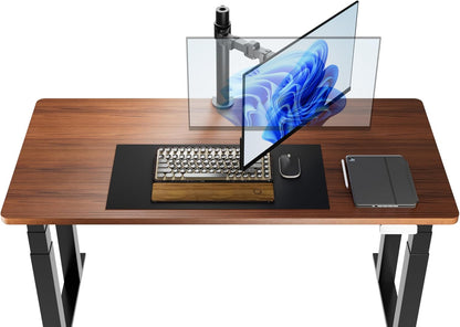 Single Computer Monitor Stand with Cable Management, Height Adjustable VESA Desk Arm Mount, Fully Adjustable Tilt and Rotation, Steel, Black, Fits 13-30" Screens