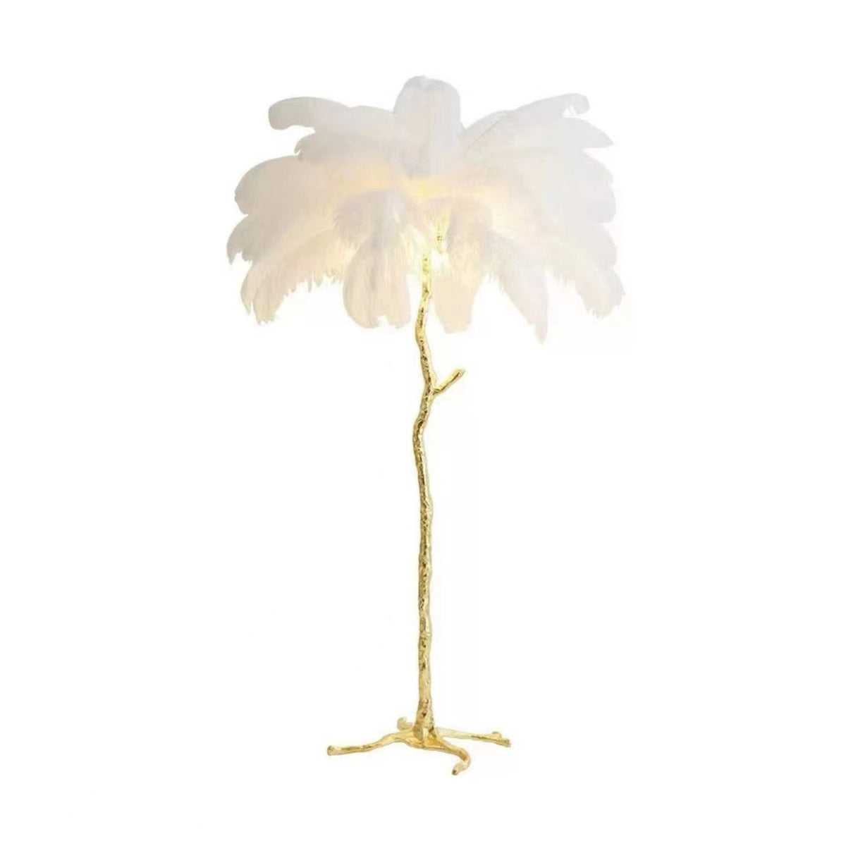 Decorative Resin Feather Floor Lamp