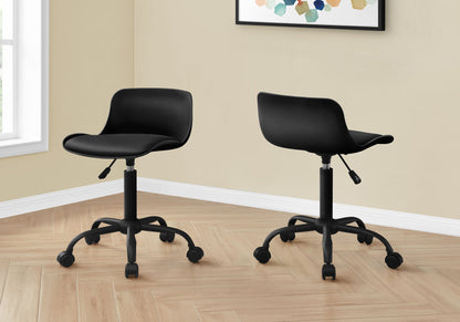 Ergonomic Faux Leather Office Chair with Adjustable Height & Swivel Base