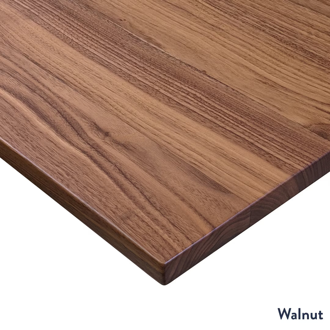 Dual Hardwood Sit Stand Desk - White Oak / 80 X 30 Inches / Matte Black