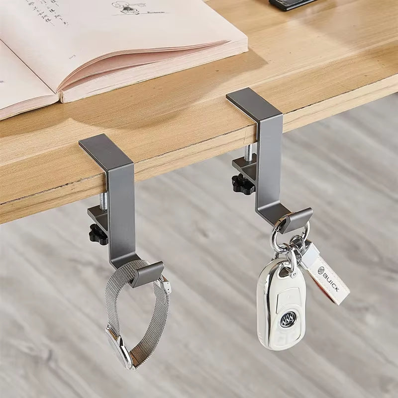 1/2Pc Adjustable Desk Edge Hook Gaming Headset Desk Hanger Backpack Storage Hanging Hook Holder Punch-Free Home Office Organizer