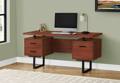 60" Computer Desk with Storage Drawers – Home Office Writing Desk
