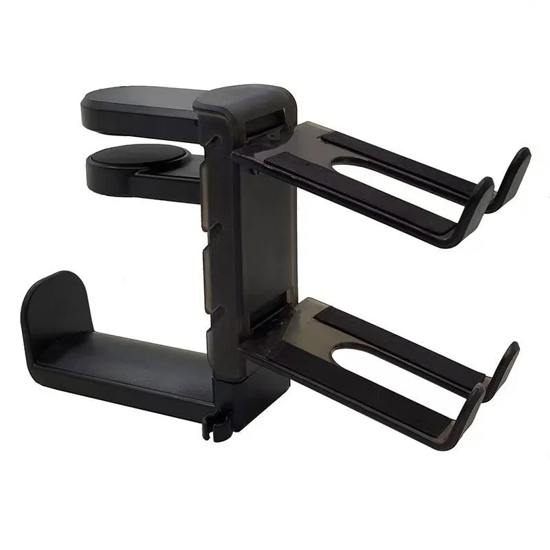 New 2In1 Gaming Headphone Stand Adjustable Desk Edge Hook Gamepad Headset Desk Hanger Rotation Headset Support Earphone Holder