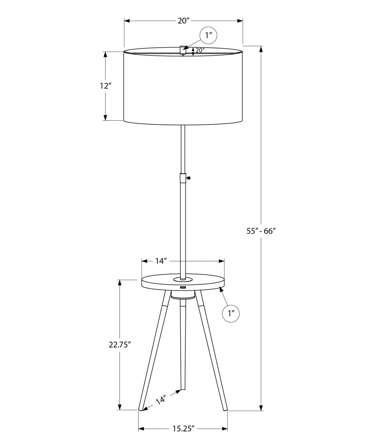 Contemporary Floor Lamp W/ Placement