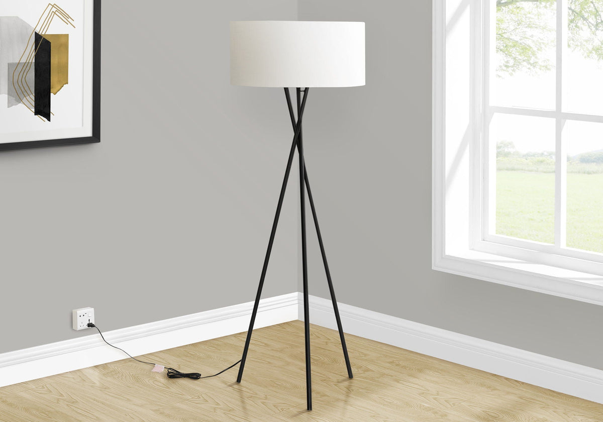 Contemporary Floor Lamp - Black