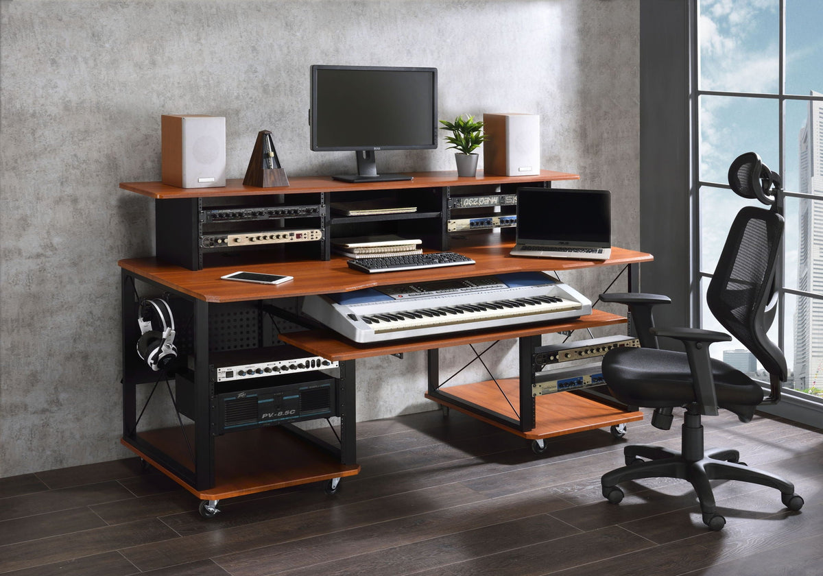 Music Desk with Multiple Storage and Cable Management