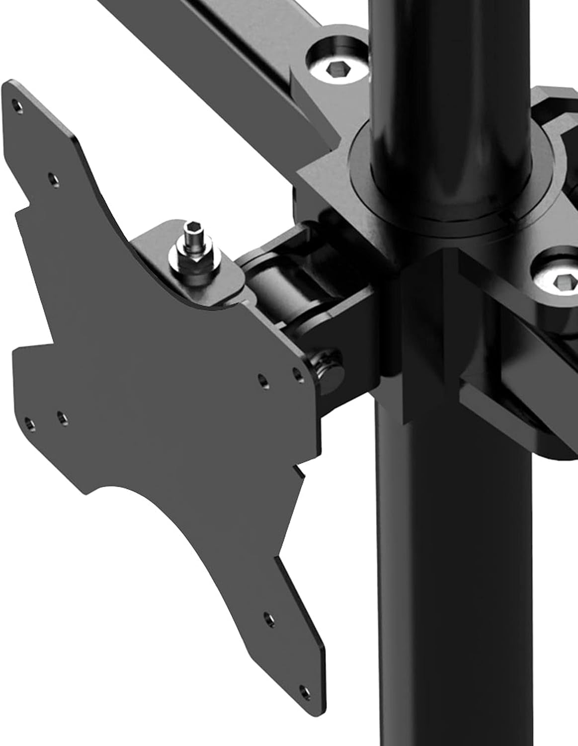 Premium Triple Monitor Desk Mount - Standard Pattern Fits 13" - 27" LED LCD Flat Computer Screen - Three Articulated Full Motion Adjustable Arms - Grommet and C Clamp - Black (R DM3)