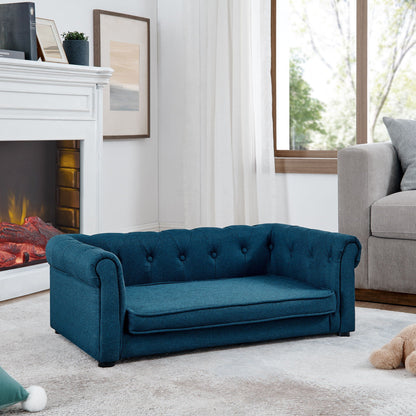 Modern Elegant Rectangle Pet Bed with Elevated Design - Multiple Colors