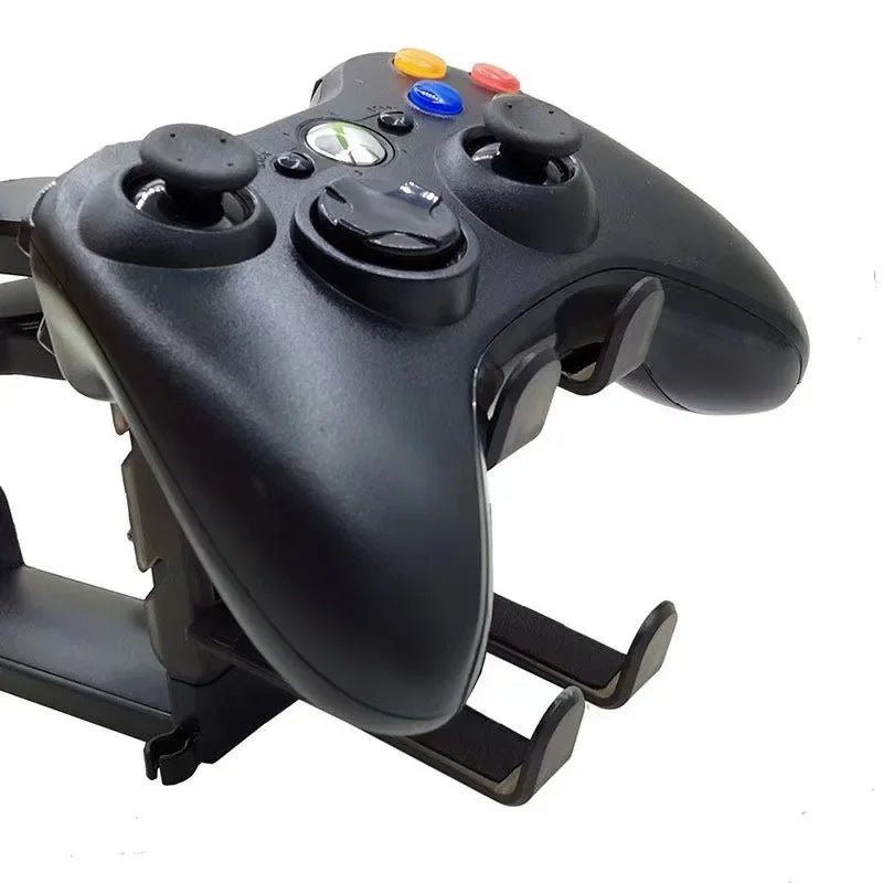 New 2In1 Gaming Headphone Stand Adjustable Desk Edge Hook Gamepad Headset Desk Hanger Rotation Headset Support Earphone Holder