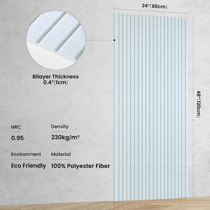 Sound Proof Panels High-Density Sound Absorbing Panel 10 Pack, White