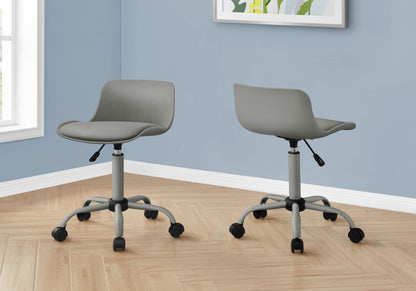 Ergonomic Faux Leather Office Chair with Adjustable Height & Swivel Base