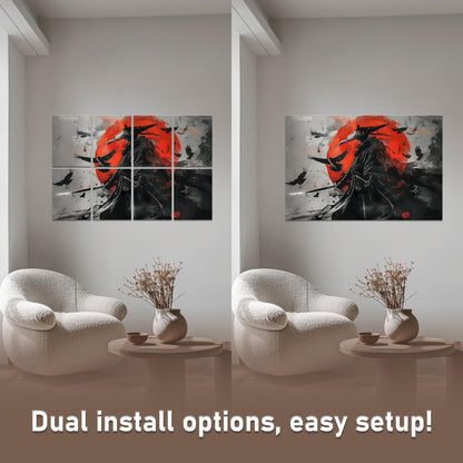 art Acoustic Panels Tiles Decorative Room Sound Proof Foam Absorbing Panels Noise Dampening Canceling Reducing Blocker for Walls (Dark Warrior, 48 * 32 In)