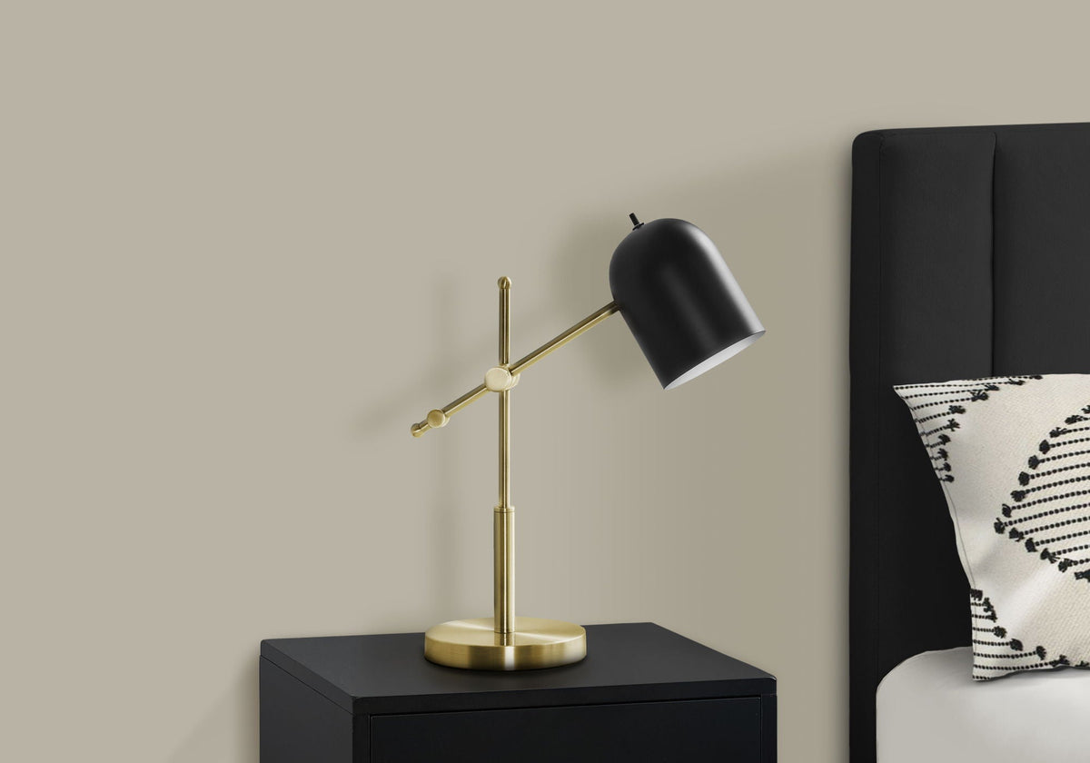 Contemporary Brass Metal Lamp – Gold