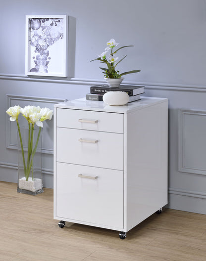 High-Gloss Filing Cabinet