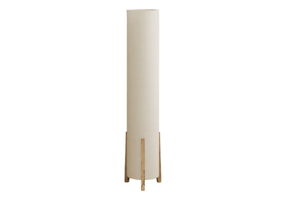 Contemporary Wood-Look Floor Lamp – Brown